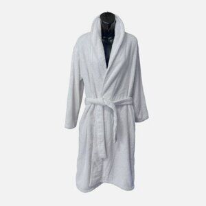 Serena and Lily Turkish Cotton Plush Terry White Bathrobe Women's size S